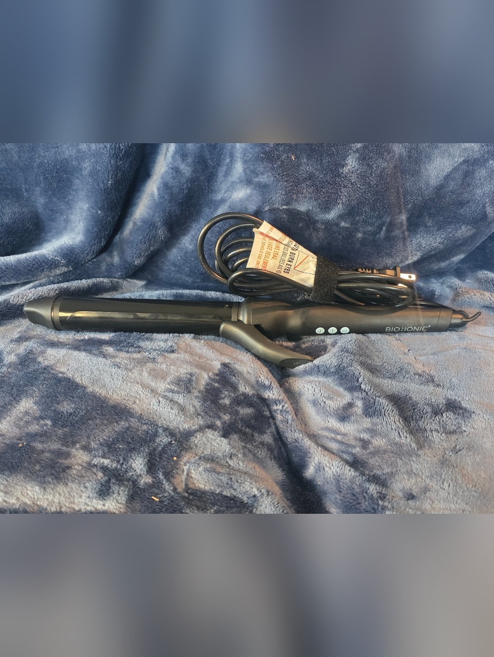 Bio Ionic Black Curling Wand - 1" Barrel